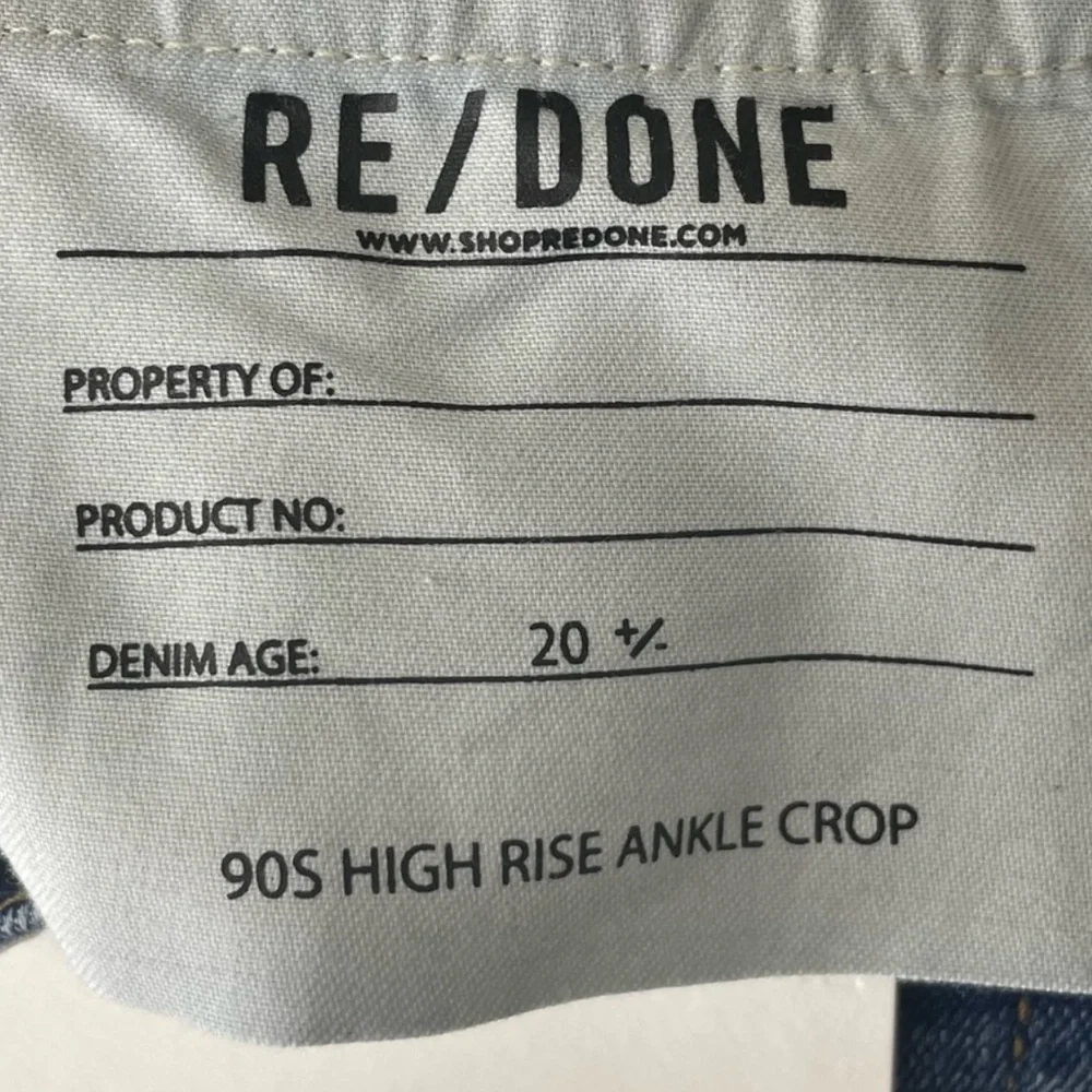 RE/DONE 90s High Rise Ankle Crop - Picture 3 of 4